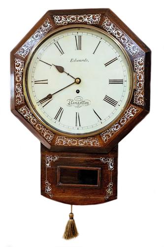 Wonderful 1852 Welsh Drop Dial Fusee Wall Timepiece by Thomas Edwards (1 of 10) Wonderful 1852 Welsh Drop Dial Fusee Wall Timepiece by Thomas Edwards (1 of 10)