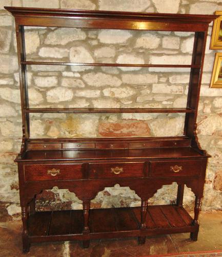 Georgian Oak Sussex Dresser with Rack (1 of 11)