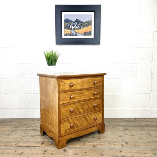 Antique Satin Birch Chest of Drawers (1 of 10)