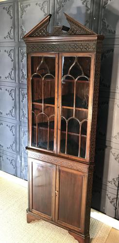 Edwardian Mahogany Corner Cabinet (1 of 9)