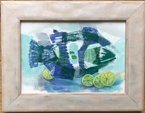 Original Oil on Canvas Paper 'lemon Sole' by Helen Hale. Roi. B.1936 Signed. Circa 1970. Framed (1 of 2) Original Oil on Canvas Paper 'lemon Sole' by Helen Hale. Roi. B.1936 Signed. Circa 1970. Framed (1 of 2)