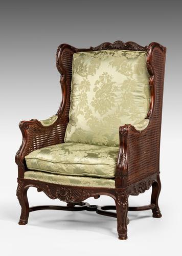 Early 20th Century Mahogany Framed Bergere Chair (1 of 4)