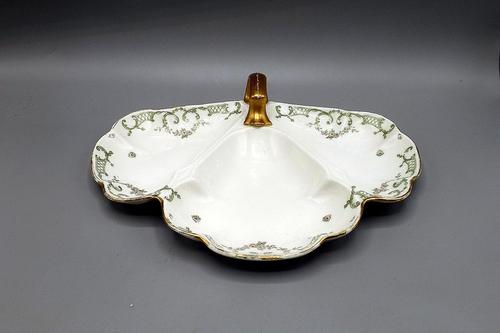 Antique Limoges 'D & C /L Bernardaud' 3 Section Serving Dish c.1900 (1 of 8) Antique Limoges 'D & C /L Bernardaud' 3 Section Serving Dish c.1900 (1 of 8)