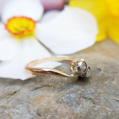 Antique Edwardian 18ct Gold Old Cut Diamond Toi Et Moi Ring (1 of 7) Antique Edwardian 18ct Gold Old Cut Diamond Toi Et Moi Ring (1 of 7)