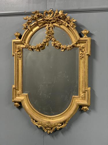 Exceptional Quality French Gilt Bevelled Garland Mirror (1 of 8) Exceptional Quality French Gilt Bevelled Garland Mirror (1 of 8)