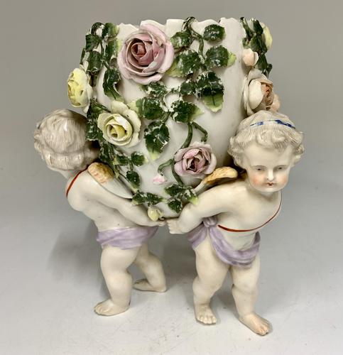 Antique Volkstedt Porcelain Vase c.1875 (1 of 6)