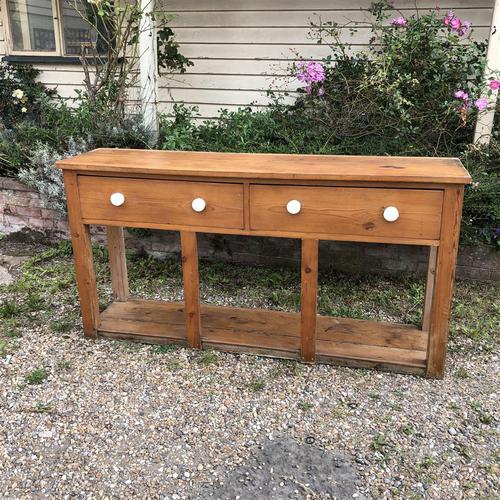 Antique Large Pine Pot Board Dresser Base 1910s LA464439