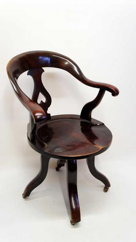 Victorian Mahogany swivel, desk or office chair (1 of 15) Victorian Mahogany swivel, desk or office chair (1 of 15)