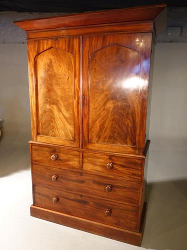 A Finely Figured, Early Victorian, Mahogany Press (1 of 4) A Finely Figured, Early Victorian, Mahogany Press (1 of 4)