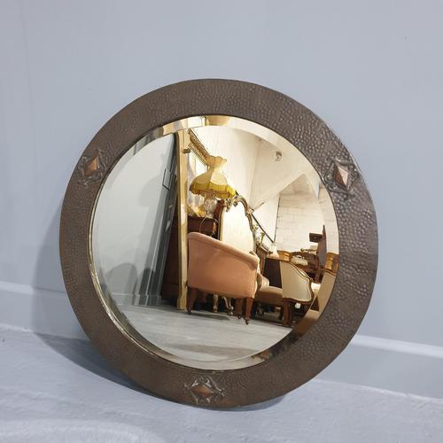 Arts & Crafts Copper Mirror (1 of 5)