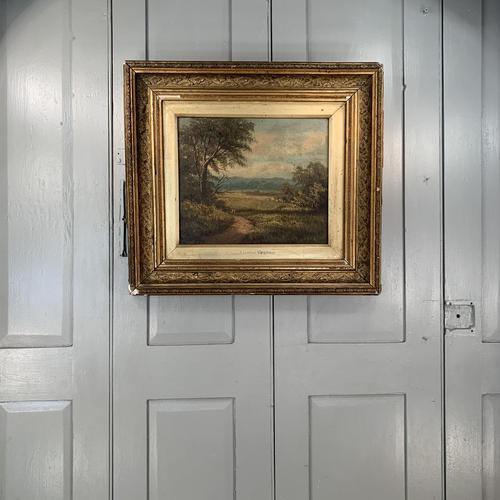 Antique Victorian landscape oil painting entitled View nr Epping signed B Fox (1 of 11) Antique Victorian landscape oil painting entitled View nr Epping signed B Fox (1 of 11)