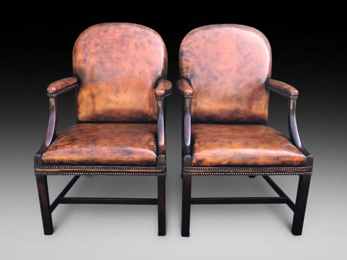 Pair of 20th Century Gainsborough Armchairs (1 of 4)