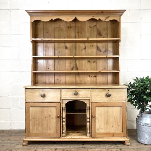 Antique Pine Farmhouse Kitchen Dresser (1 of 10)