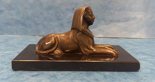19th Century Bronze Egyptian Sphinx (1 of 11) 19th Century Bronze Egyptian Sphinx (1 of 11)