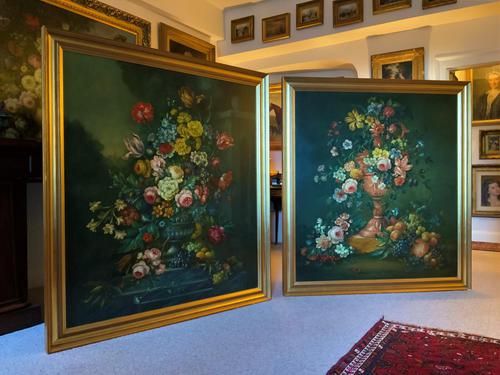 Dutch 18thc Manner RARE Huge Pair Vintage Fruit Floral Still Life Oil Paintings (1 of 23) Dutch 18thc Manner RARE Huge Pair Vintage Fruit Floral Still Life Oil Paintings (1 of 23)