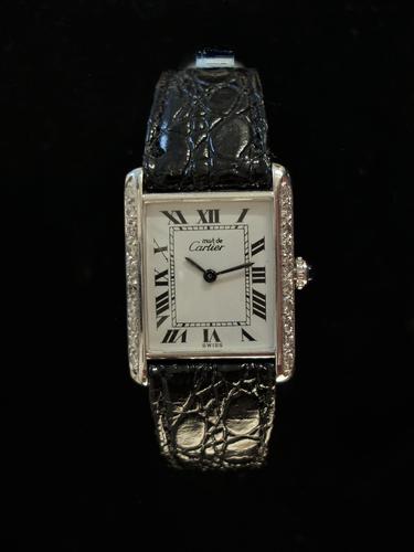 Cartier Diamond Tank Watch (1 of 4) Cartier Diamond Tank Watch (1 of 4)