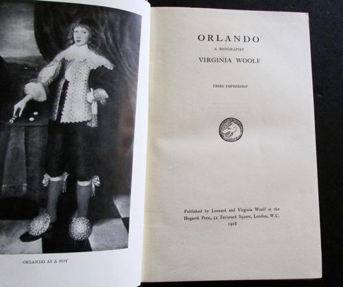 1928 3rd Impression Orlando.  A Biography by Virginia Woolf (1 of 4)