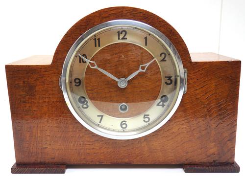 Good Arched Top Art Deco Mantel Clock – Musical Westminster Chiming 8-day Mantle Clock (1 of 11)