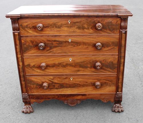 1900's Quality Mahogany Chest of Drawers Claw Feet (1 of 4)