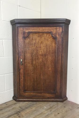 Antique 19th Century Oak Corner Cupboard (1 of 11)