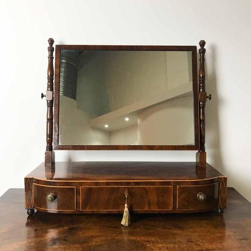 Regency Mahogany & Boxwood Dressing Table Mirror (1 of 10)