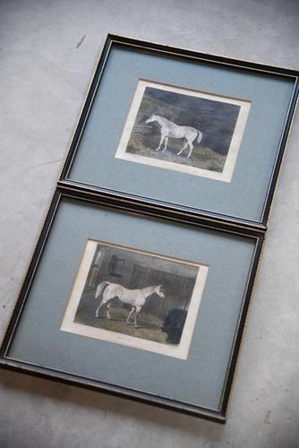 Pair Antique Race Horse Engravings (1 of 11)