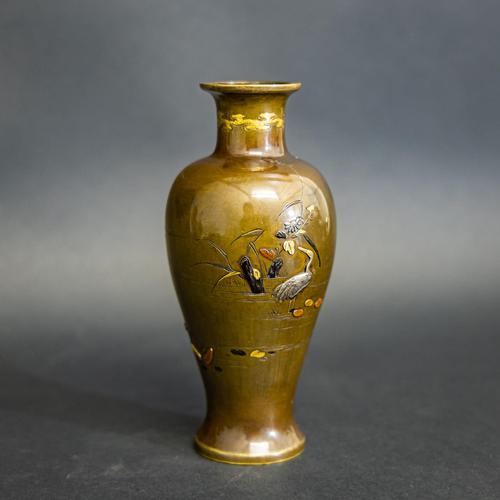 Japanese Meiji Period Patinated Vase (1 of 10)