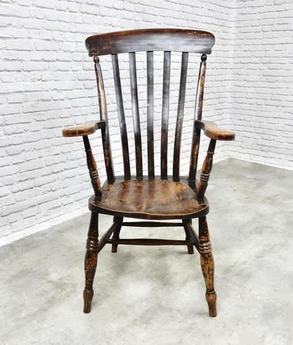 C19th Lathback Windsor Armchair (1 of 5)