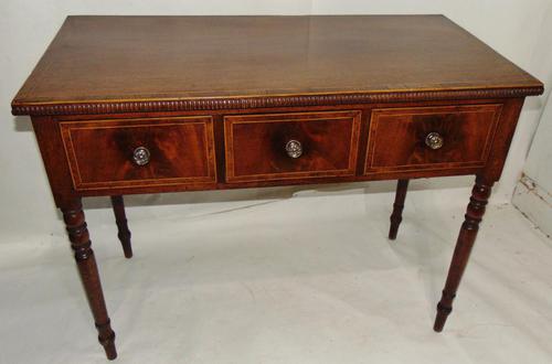 Georgian Mahogany Banded Dressing Table (1 of 9)