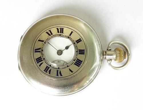 Antique Silver Moeris Half Hunter Pocket Watch (1 of 5) Antique Silver Moeris Half Hunter Pocket Watch (1 of 5)