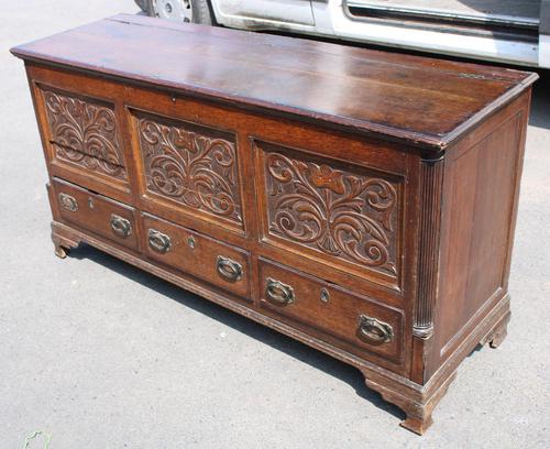 1900's Oak 3 Drawer Mule Chest of Drawers (1 of 5)