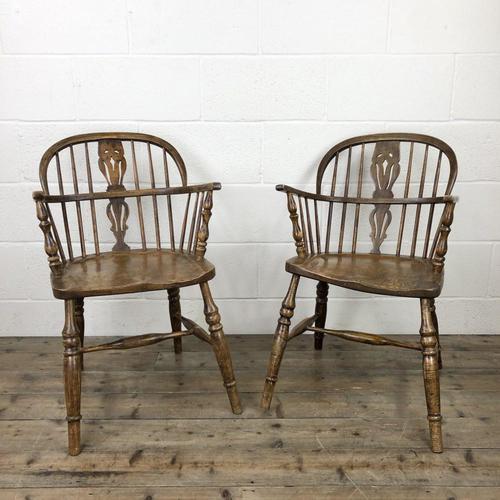 Pair of Antique Windsor Armchairs (1 of 9) Pair of Antique Windsor Armchairs (1 of 9)