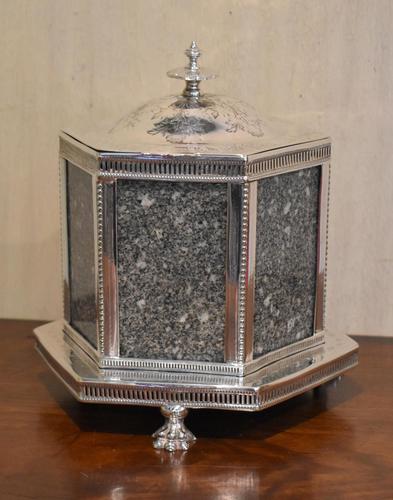 Fine Victorian Silver Plate Biscuit Box or Barrel (1 of 9) Fine Victorian Silver Plate Biscuit Box or Barrel (1 of 9)
