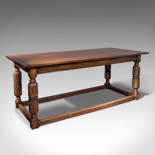 Antique Refectory Table, English, Oak, Dining, Jacobean Revival, Edwardian c.1910 (1 of 12) Antique Refectory Table, English, Oak, Dining, Jacobean Revival, Edwardian c.1910 (1 of 12)