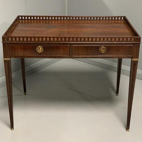 Exceptional Georgian silver table with fret gallery top (1 of 13) Exceptional Georgian silver table with fret gallery top (1 of 13)