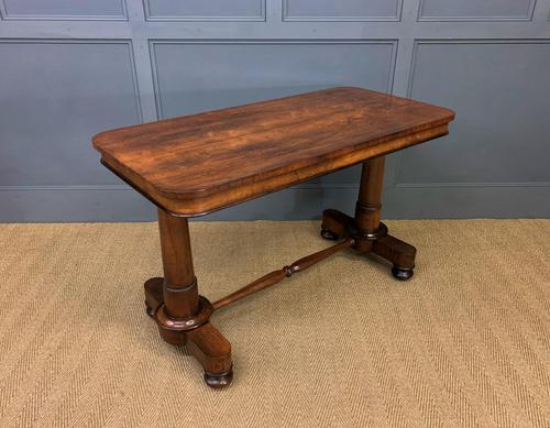 Good William IV Rosewood Library Stretcher Table (1 of 12)