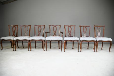 Set of 6 + 1 Continental Dining Chairs (1 of 12) Set of 6 + 1 Continental Dining Chairs (1 of 12)