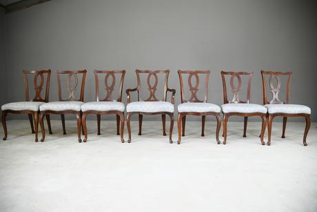 Set of 6 + 1 Continental Dining Chairs (1 of 12)