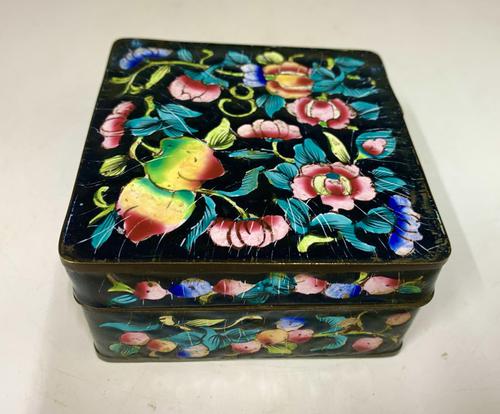 Antique Oriental Cloisonné Enamel Box c.1890 (1 of 8)