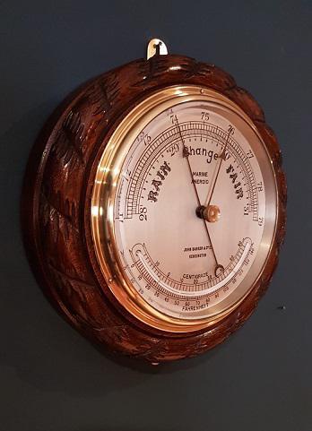 Antique Ship's Barometer by Barker of Kensington (1 of 4) Antique Ship's Barometer by Barker of Kensington (1 of 4)
