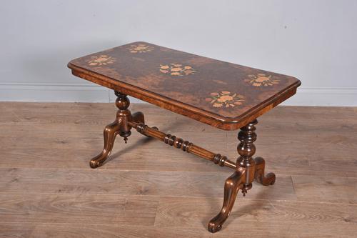 Antique victorian walnut coffee table (1 of 3)