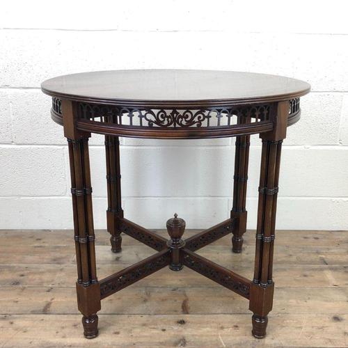 Antique Walnut Circular Centre Table (1 of 10)