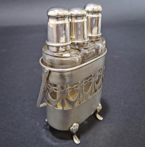 20th Century Silver Topped Perfume Bottles (1 of 5) 20th Century Silver Topped Perfume Bottles (1 of 5)