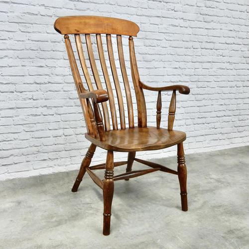 Golden Coloured Windsor Lathback Armchair (1 of 6) Golden Coloured Windsor Lathback Armchair (1 of 6)