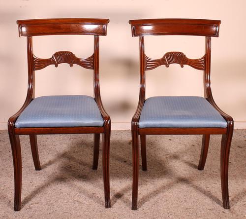Two Regency Mahogany Chairs Circa 1800 (1 of 8) Two Regency Mahogany Chairs Circa 1800 (1 of 8)
