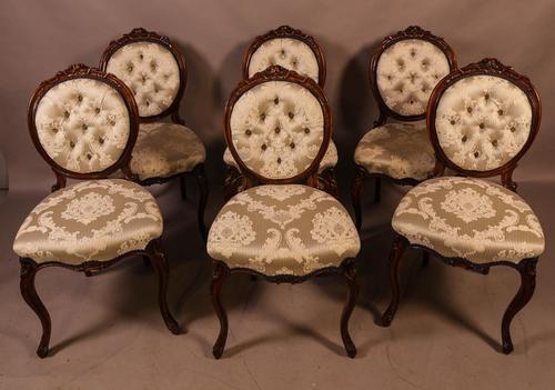 Fantastic Set of 6 Victorian Walnut Dining Chairs (1 of 14)