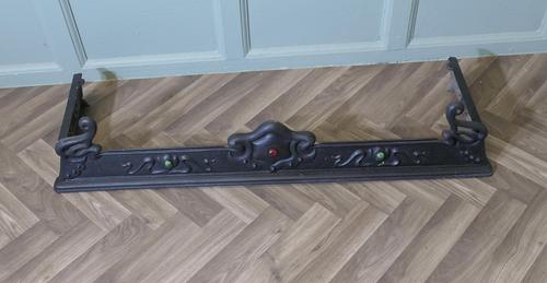 Victorian Art Nouveau Cast Iron Fender (1 of 5)