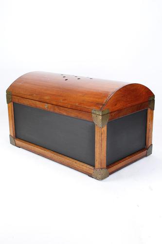 Edwardian Mahogany Dome Top Trunk (1 of 13)