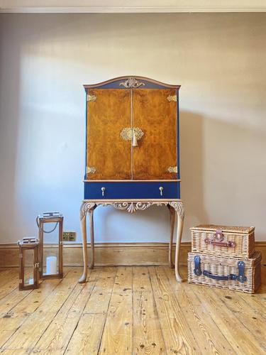 Vintage Burr Walnut Louis XV Style Drinks Cabinet (1 of 12) Vintage Burr Walnut Louis XV Style Drinks Cabinet (1 of 12)
