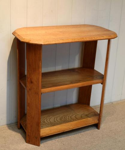 Solid Golden Oak Three Tier Table (1 of 5)